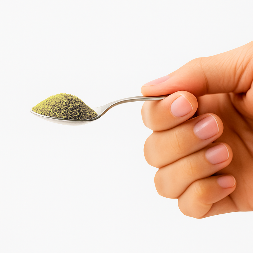 1st Take 1 Teaspoon 2-3g of Powder
