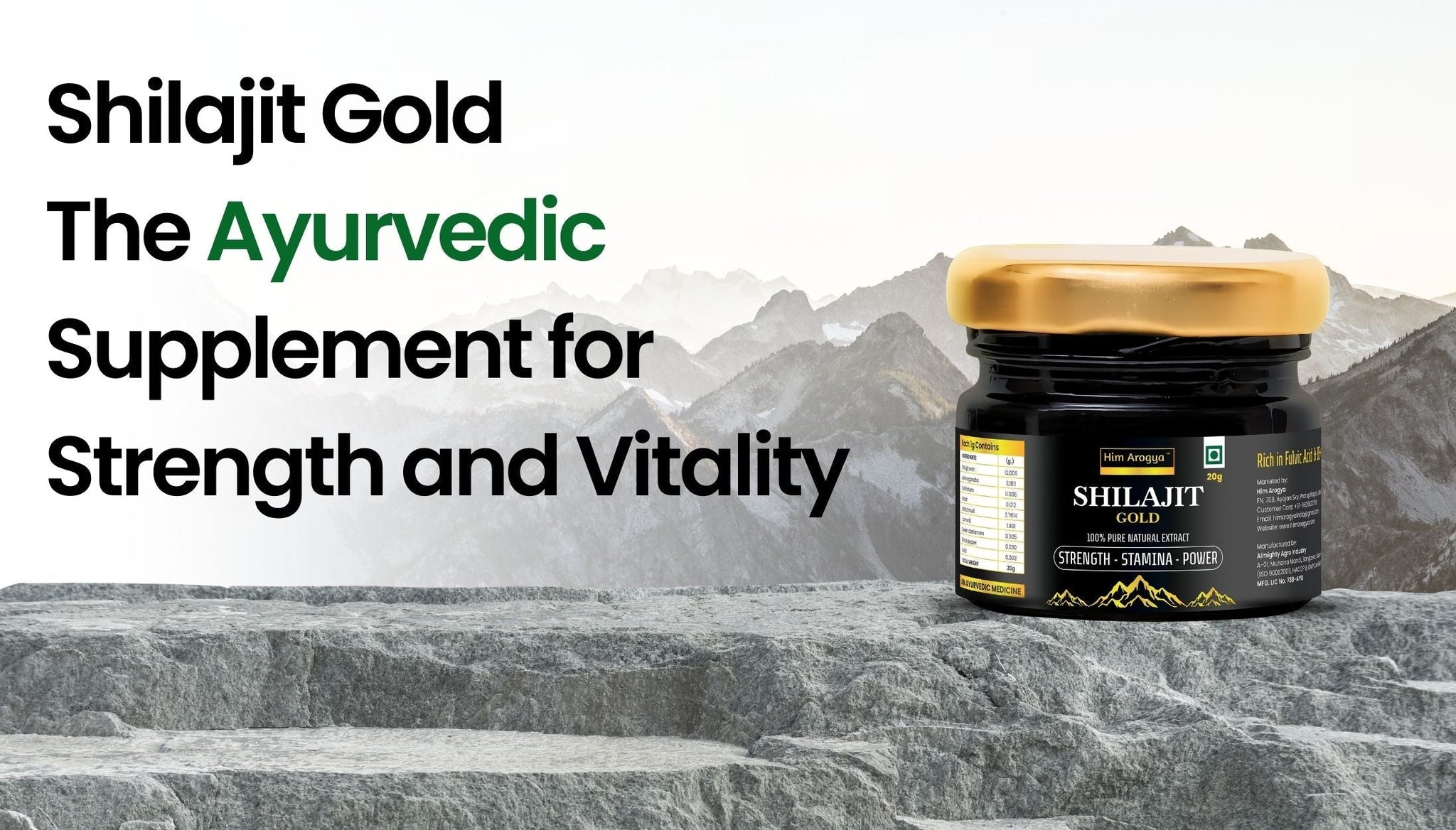 Shilajit Gold The Ayurvedic Supplement for Strength and Vitality