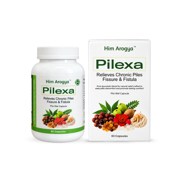 Pilexa Capsules | Ayurvedic Support for Piles, Fistula & Fissure | 60 Capsules