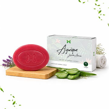 Ayurique | Lavender Aloevera Handmade Herbal Soap | 100g