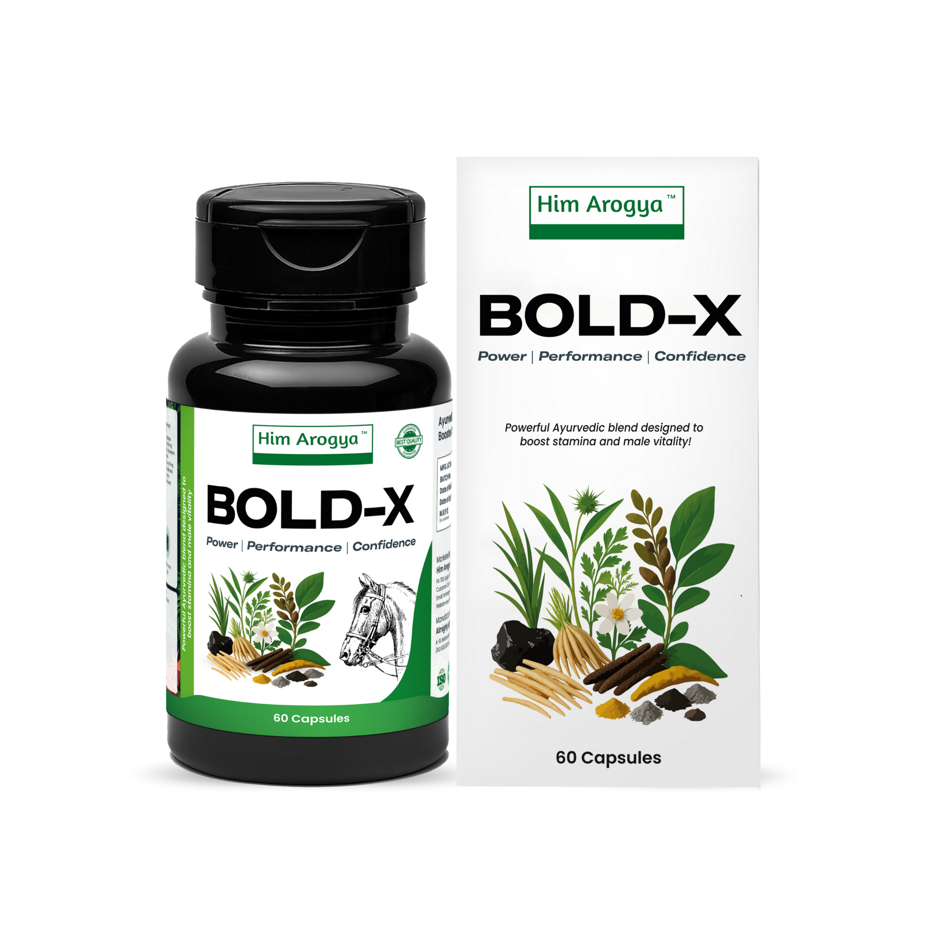 Bold-X | Ayurvedic Energy Supplement – Herbal Stamina Booster for Men