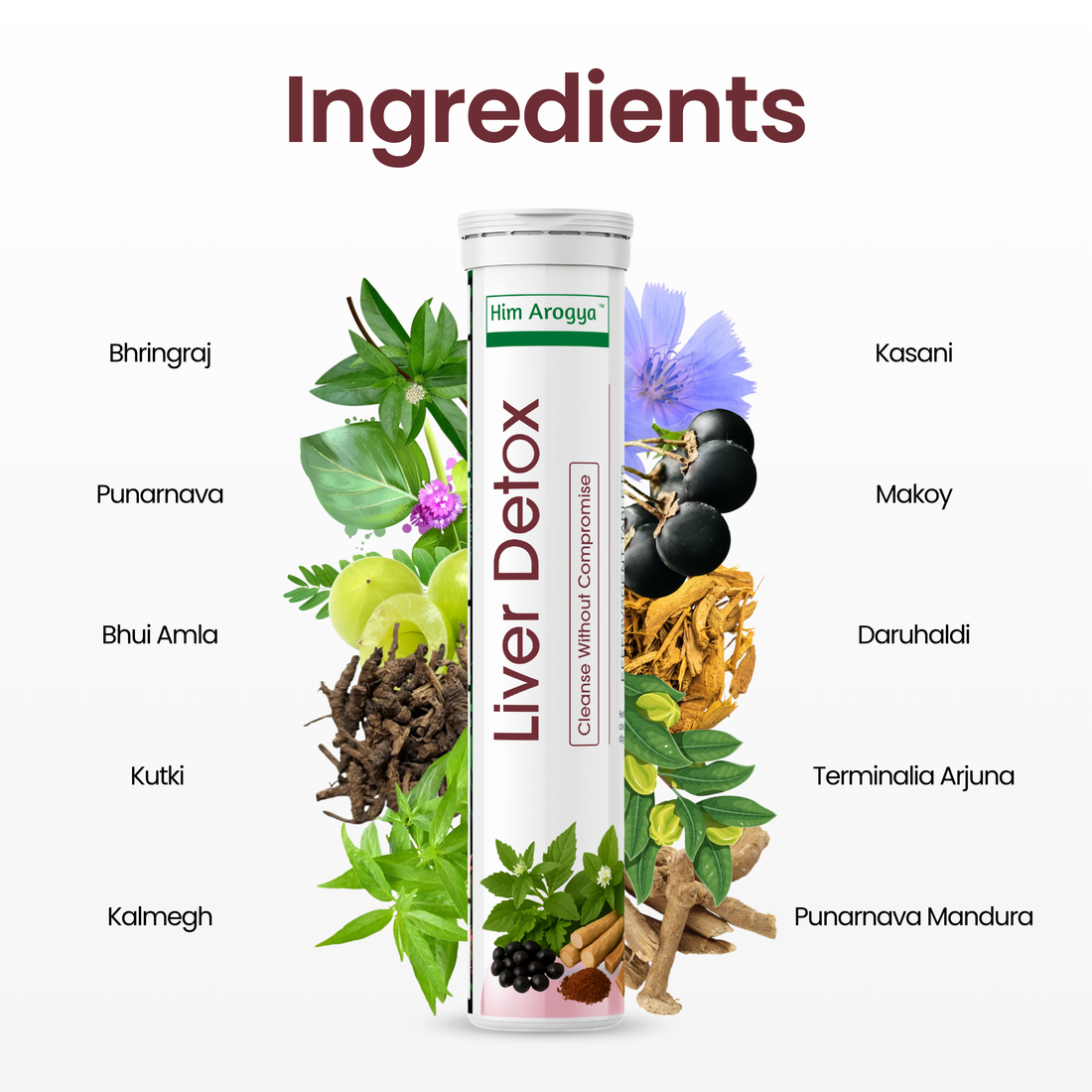 Liver Detox Effervescent Tablets – Ayurvedic Liver Cleanse & Metabolism Booster