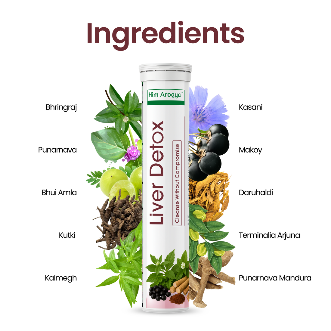 Liver Detox Effervescent Tablets – Ayurvedic Liver Cleanse & Metabolism Booster