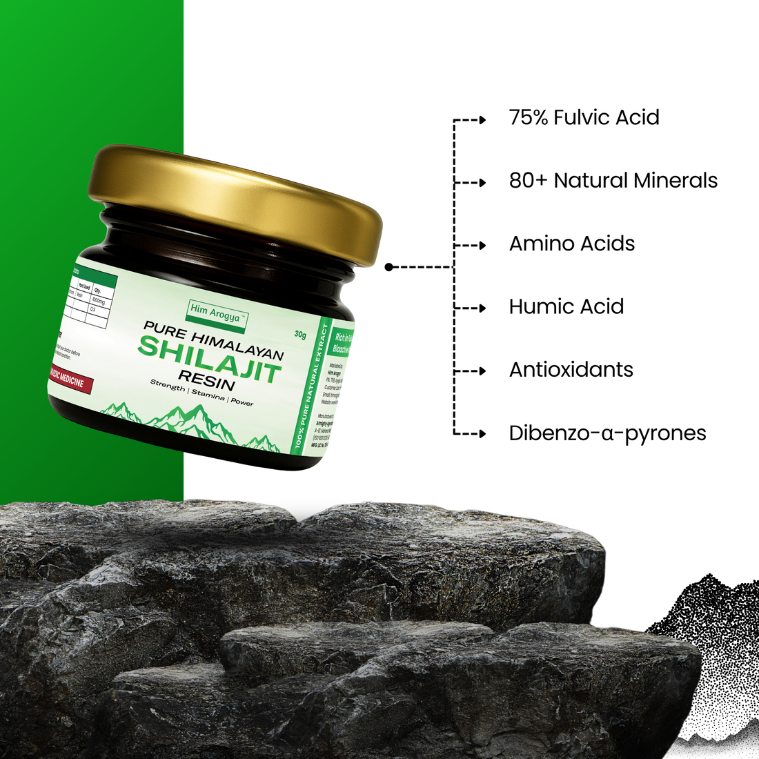 Himalayan Shilajit Resin | Daily Strength & Power | 30g