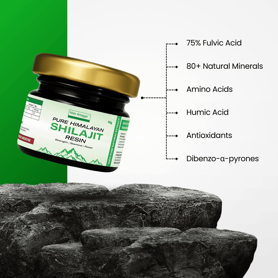 Himalayan Shilajit Resin | Daily Strength & Power | 30g