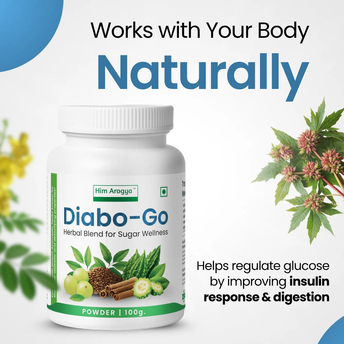 Diabo-Go | Ayurvedic support for balanced sugar levels, naturally | 100g