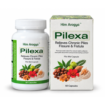 Pilexa Capsule | Ayurvedic Support for Piles, Fistula & Fissure | 60 Capsules