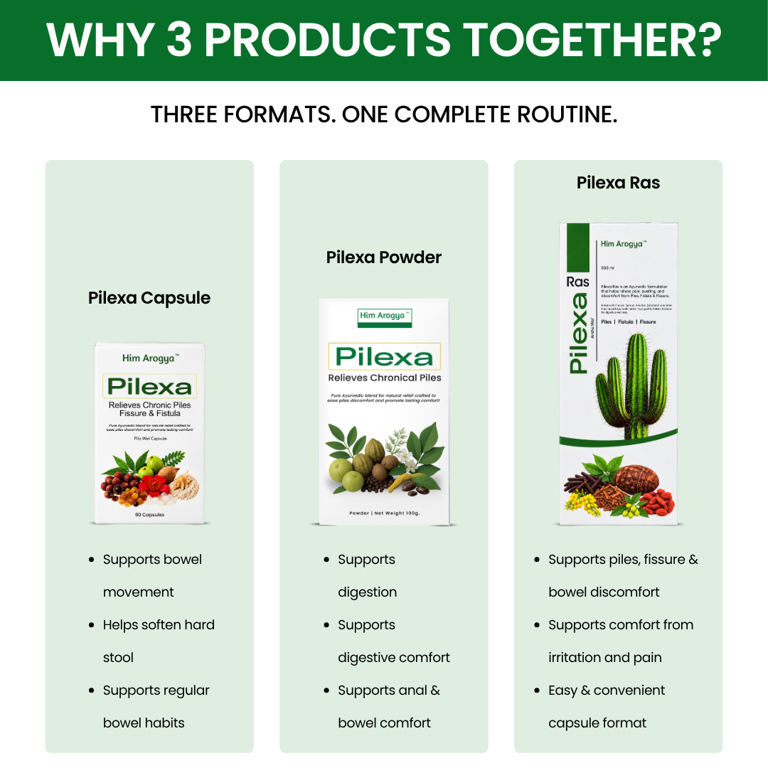 Pilexa Ultimate Care Combo | Pilexa Powder + Pilexa Ras + Pilexa Capsules